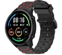 Strap-it Bracelet sport à boucle - compatible pour Xiaomi Mi Watch (noir/rouge) G