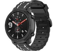 Strap-it Bracelet sport boucle - compatible pour Xiaomi - compatible pour Amazfit GTR (noir/blanc) - 42mm G