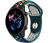 Strap-it Bracelet sport - compatible pour Amazfit GTR 3 (Pro) (vert sapin coloré) G