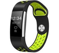 Strap-it Bracelet sport - compatible pour Fitbit Charge 2 (noir/jaune) G