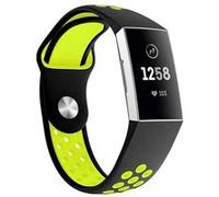 Strap-it Bracelet sport - compatible pour Fitbit Charge 3 (noir jaune) G