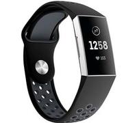 Strap-it Bracelet sport - compatible pour Fitbit Charge 4 (noir/gris) G