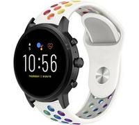 Strap-it Bracelet sport - compatible pour Fossill Gen 5 (blanc coloré) G