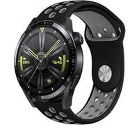 Strap-it Bracelet sport - compatible pour Huawei Watch GT 3 46mm (noir/gris) G