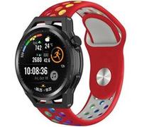Strap-it Bracelet sport - compatible pour Huawei Watch GT Runner (rouge coloré) G