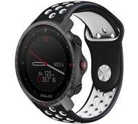 Strap-it Bracelet sport - compatible pour Polar Grit X Pro (noir/blanc) G