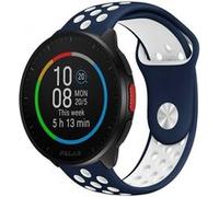 Strap-it Bracelet sport - compatible pour Polar Pacer (bleu/blanc) G