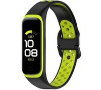 Strap-it Bracelet sport - compatible pour Samsung Galaxy Fit 2 (noir/jaune) G
