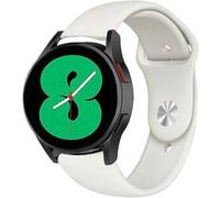 Strap-it Bracelet sport - compatible pour Samsung Galaxy Watch 4 40mm (blanc) G