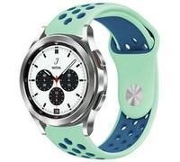 Strap-it Bracelet sport - compatible pour Samsung Galaxy Watch 4 Classic 42mm (aqua/bleu) G