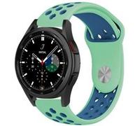 Strap-it Bracelet sport - compatible pour Samsung Galaxy Watch 4 Classic 46mm (aqua/bleu) G