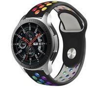 Strap-it Bracelet sport - compatible pour Samsung Galaxy Watch 46mm (noir et multicolore) G