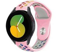 Strap-it Bracelet sport - compatible pour Samsung Galaxy Watch 5 - 40mm (rose/multicolore) G