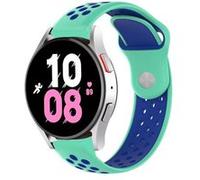 Strap-it Bracelet sport - compatible pour Samsung Galaxy Watch 5 - 44mm (aqua/bleu) G
