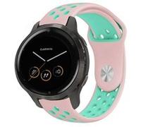 Strap-it Bracelet sport - compatible pour Samsung Galaxy WatchVivoactive 4s - 40mm - rose/aqua G
