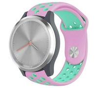 Strap-it Bracelet sport - compatible pour Samsung Galaxy WatchVivomove 3s - 39mm - rose/aqua G