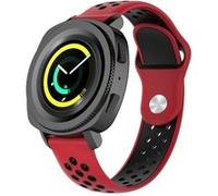 Strap-it Bracelet sport - compatible pour Samsung Gear Sport (rouge/noir) G