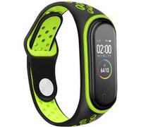 Strap-it Bracelet sport - compatible pour Xiaomi Mi band 6 (noir/vert) G