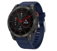 Strap-it Bracelet Sport en Silicone pour Garmin Epix Gen 2 - Bracelet de montre en Silicone compatible avec Garmin Epix Gen 2 - bleu foncé