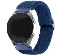 Strap-it Bracelet tissé réglable - compatible pour Samsung Galaxy Watch 4 44mm (bleu) G