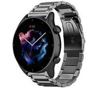 Strap-It Bracelet titane - compatible pour Amazfit GTR 3 (gris) G