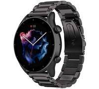 Strap-It Bracelet titane - compatible pour Xiaomi Amazfit GTR 3 - noir G