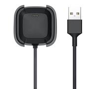 Strap-it Chargeur Fitbit Versa 2 - Câble de charge Fitbit Versa 2 Port USB - Noir