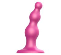 Strap-on-me Beads S - dildo perlé à ventouse (rose)