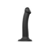 Dildo Strap-on-Me Dual Density Bendable M - Couleur : Noir