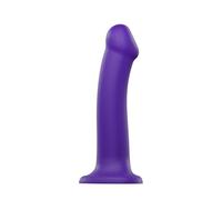 Strap-On-Me Dildo Bendable Double Densité | Godes semi-réalistes ultra-souples 100% silicone avec mémoire de forme | Étanche, compatible avec harnais lingerie | Gode XXL, Large, XL, M & S - Violet L
