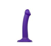 Strap-On-Me Dildo Bendable Double Densité | Godes semi-réalistes ultra-souples 100% silicone avec mémoire de forme | Étanche, compatible avec harnais lingerie | Gode XXL, Large, XL, M & S - Violet S