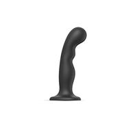 Strap-on-me - Dildo/Plug "P&G" - Gamme Hybride - Design Ergonomique - Gode en Silicone Ultra-Doux - Godemichet Compatible Harnais - Noir - Taille XXL