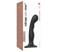 Strap-on-me - gode ceinture P&G S - courbé avec ventouse - silicone noir