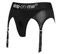 Strap-On-Me - Harnais élégant - Lingerie Sexy Femme pour Strap On - Compatible avec tous les Dildos Ventouse de strap-on-me - Noir - M