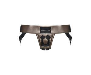 Strap-on-me -Harnais en simili cuir Bronze