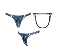 Strap-on-me Généreux - harnais pour dildo - XS-XXL (bleu)