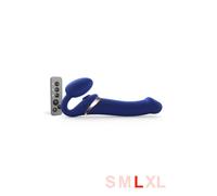 Gode ceinture Multi Orgasm bleu taille L - STRAP-ON-ME