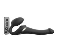 Strap-on-me S - Vibromasseur à vagues d'air fixable - (noir)