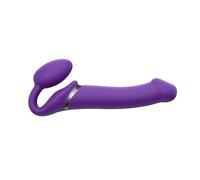 Strap-on-me Gode ceinture Vibrant Strap-on-Me M – 3 moteurs Silicone Rechargeable Étanche – Violet