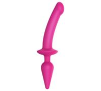 Strap-on-me Switch Semi-Realistic L - gode ceinture 2-en-1 en silicone (rose)