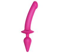 Strap-on-me Switch Semi-Realistic XXL - 2-in-1 Silicone Dildo (Pink)