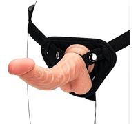 Strap-On Pegging Strap-On Harness Dildo, Lesbien Strap on Anal Gode SM Masturbateur avec Harnais Réglable Plug Anal Amovible pourFemmes Hommes et Couples