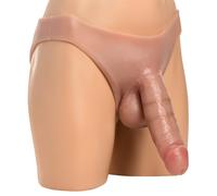 Strap-On - PeggingPerfect™ - Slip RealSkin™ avec gode de 20 cm