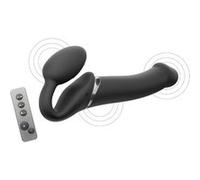 Strap On vibrant 3 moteurs (Couleur : NOIR - Taille : L) NOIR G