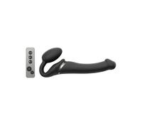 Strap-on vibrant télécommandé 3 moteurs noir L