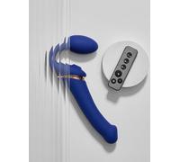 Strap-on vibrant télécommandé Multi Orgasm bleu L