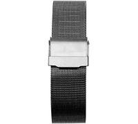 STRAP STRAP ALIGNABLE BANDE DE REMPLACEMENT DE REMPLACEMENT DE MAISSE D'ACIER ALIFICALE BANDES MONTRES MENSEMENTS ACCESSIONNANTS ACCESSOIRES DU COUR SORT-GOL-22 mm (couleur: noir, taille: 14 mm)