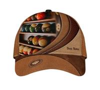 Strapback Cap Billiard Love Custom Billiard Love (4) Strapback Cap | Trucker Cap Tendance base-ball capuchon Léger Chapeaux Pare-Soleil Pour Golf Course à Pied Voyages