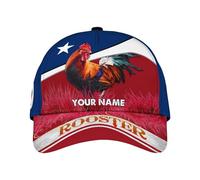 Strapback Cap Coq Personnalisé (6) Strapback Cap | Chapeaux Pare-Soleil Tendance base-ball capuchon Léger Baseball Cap Pour Cadeau Voyages Golf