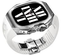 STRAPE DE FLUORORUBBER DE FLUORORUBBER TITANIUM Premium ， pour Ultra 8 49mm ， Band de montre en caoutchouc et kit de mod de fermoir en acier inoxydable ， pour les hommes Womber Watch Band Remplacer